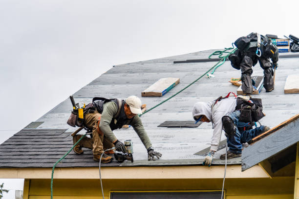 Professional Gutter Installation technician working in Calumet, PA